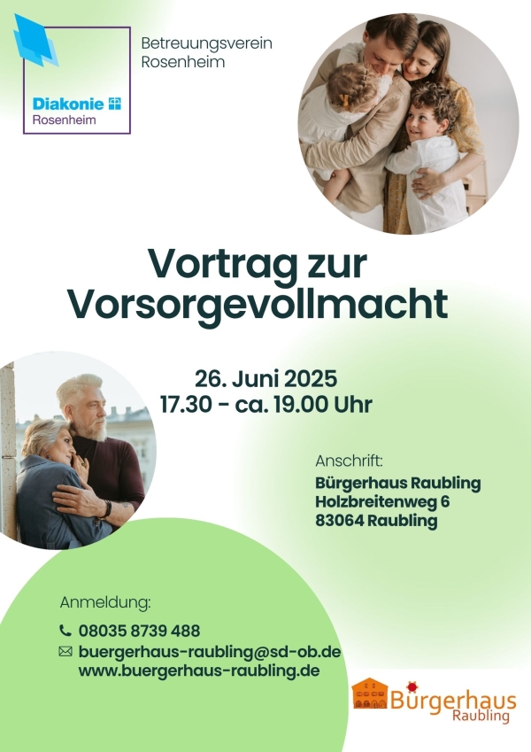 26.06.2025  Vortrag: Vorsorgevollmacht